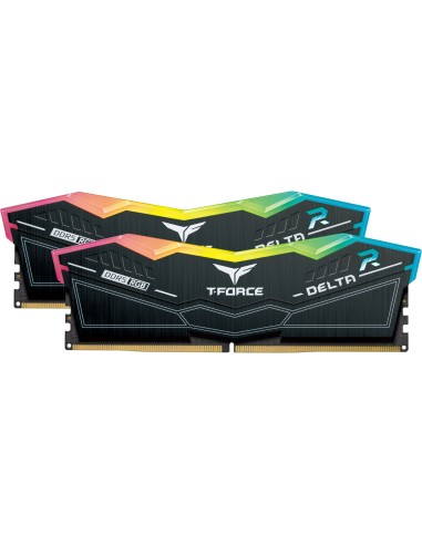 RAM DIMM Team Group Delta RGB DDR5 6000 Mhz Da 32GB (2x16GB) Nero CL30 INTEL XMP