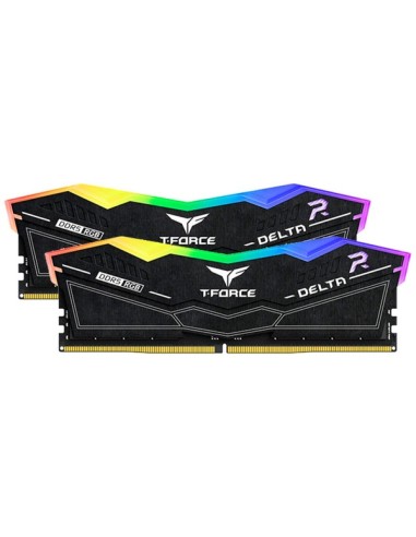RAM DIMM Team Group Delta RGB DDR5 6400 Mhz Da 32GB (2x16GB) Nero CL40 INTEL XMP