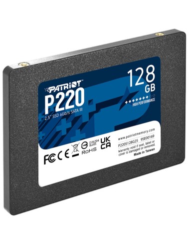 SSD Patriot P220 128 GB Nero SATA III 6 Gb/s