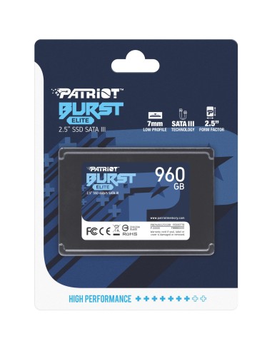 SSD Patriot Burst Elite 960 GB Nero SATA 6 Gb/s