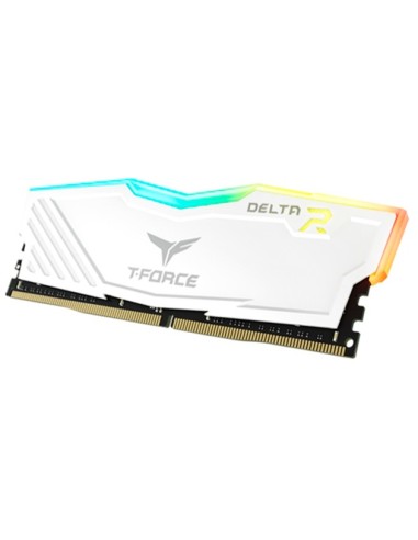 RAM DIMM Team Group Delta RGB DDR4 3200 Mhz Da 32GB (2x16GB) Bianco CL16 INTEL XMP