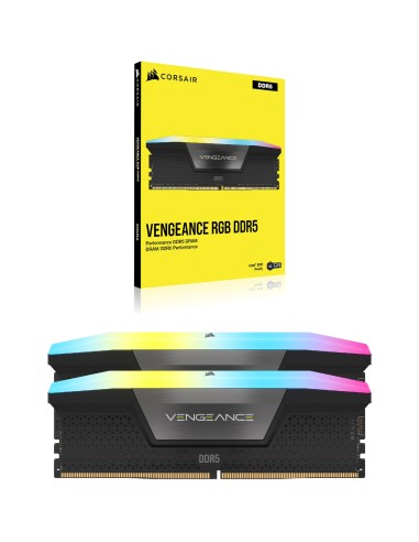 RAM DIMM Corsair Vengeance RGB DDR5 6000 Mhz Da 32GB (2x16GB) Nero CL36 INTEL XMP