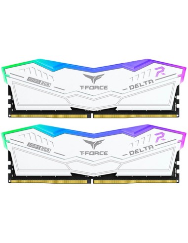 RAM DIMM Team Group Delta RGB DDR5 7800 Mhz Da 32GB (2x16GB) Bianco CL38 INTEL XMP