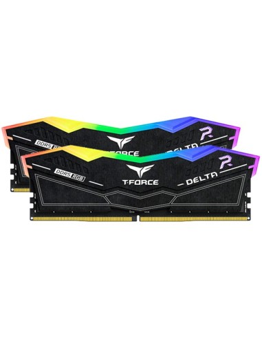 RAM DIMM Team Group Delta RGB DDR5 7200 Mhz Da 32GB (2x16GB) Nero CL34 INTEL XMP