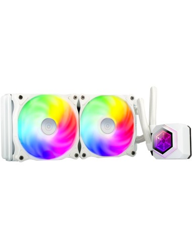 Dissipatore A Liquido SilverStone SST-PF240W-ARGB-V2 240mm Bianco, inkl. RGB-Controller
