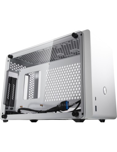 Case RAIJINTEK OPHION WHITE Mini-Tower Bianco Tempered Glass