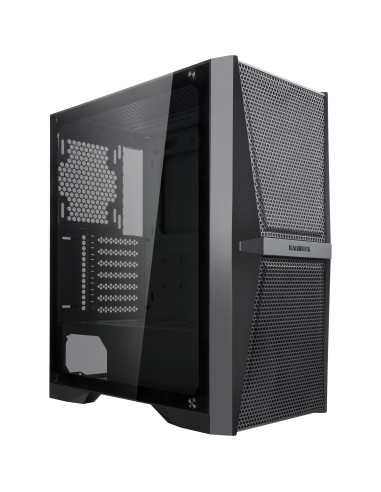 Case RAIJINTEK SILENOS MS Midi-Tower Nero Versione senza ventola Tempered Glass