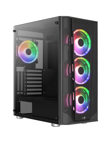 Case Aerocool Prism ARGB Midi-Tower Nero Tempered Glass