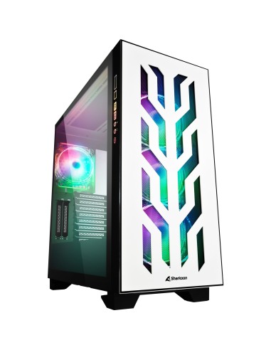 Case Sharkoon ELITE SHARK CA300T Big-Tower Bianco Tempered Glass
