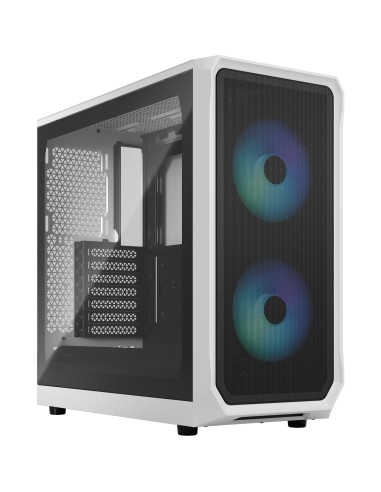 Case Fractal Design Focus 2 RGB White TG Clear Tint Midi-Tower Bianco Tempered Glass