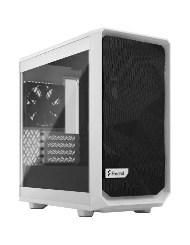 Case Fractal Design Meshify 2 Mini White TG Clear Tint Midi-Tower Bianco Tempered Glass