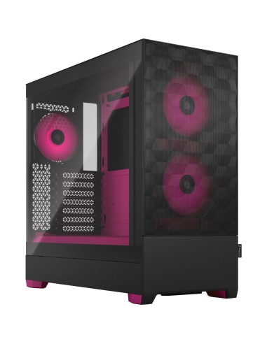 Case Fractal Design Pop Air RGB Magenta Core TG Clear Tint Midi-Tower Nero/magenta