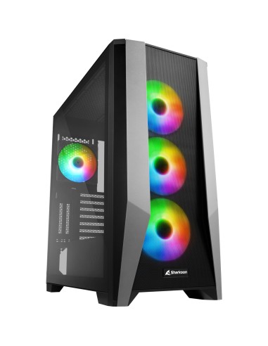 Case Sharkoon TG7M RGB Midi-Tower Nero Tempered Glass