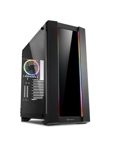 Case Sharkoon ELITE SHARK CA200G Big-Tower Nero Tempered Glass