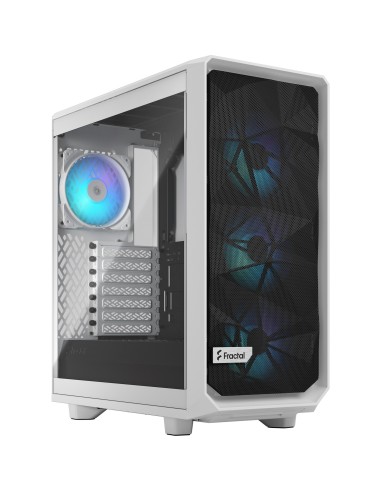 Case Fractal Design Meshify 2 Compact RGB White TG Clear Tint Midi-Tower Bianco Tempered Glass