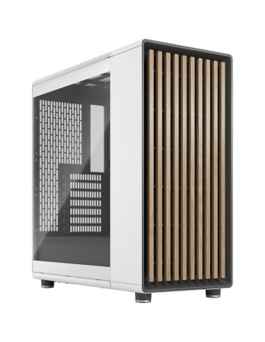 Case Fractal Design North Chalk White TG Clear Midi-Tower Bianco Tempered Glass-Version