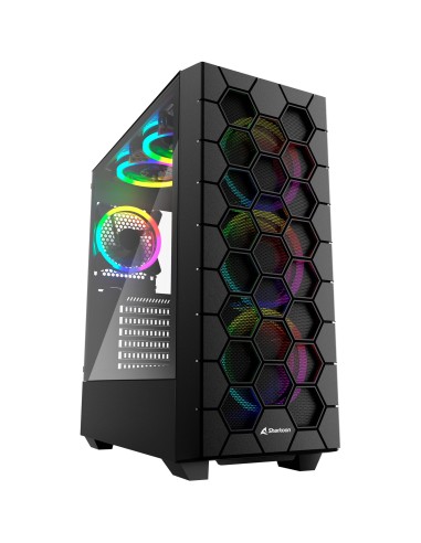 Case Sharkoon RGB HEX Midi-Tower Nero Satinato