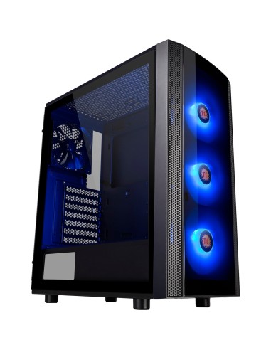 Case Thermaltake Versa J25 TG RGB Midi-Tower Nero Tempered Glass