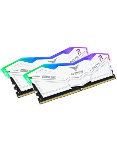 RAM DIMM Team Group Delta RGB DDR5 7200 Mhz Da 32GB (2x16GB) Bianco CL34 INTEL XMP